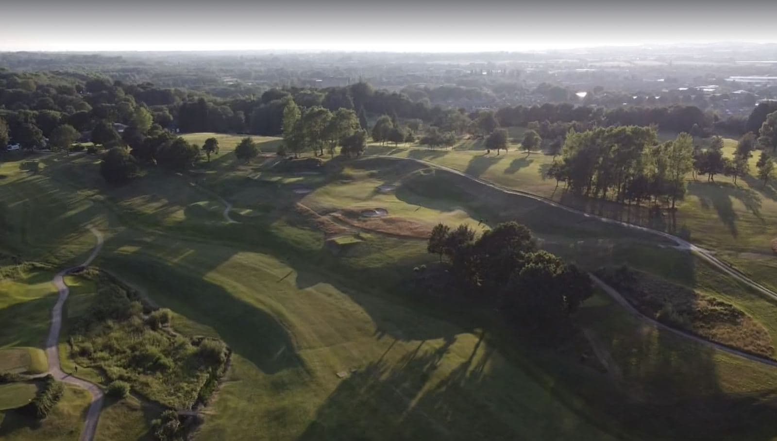 Aerial view of a parkland golf course (Bury Golf Club stand-in photograph; Link Golf venue photography pending)