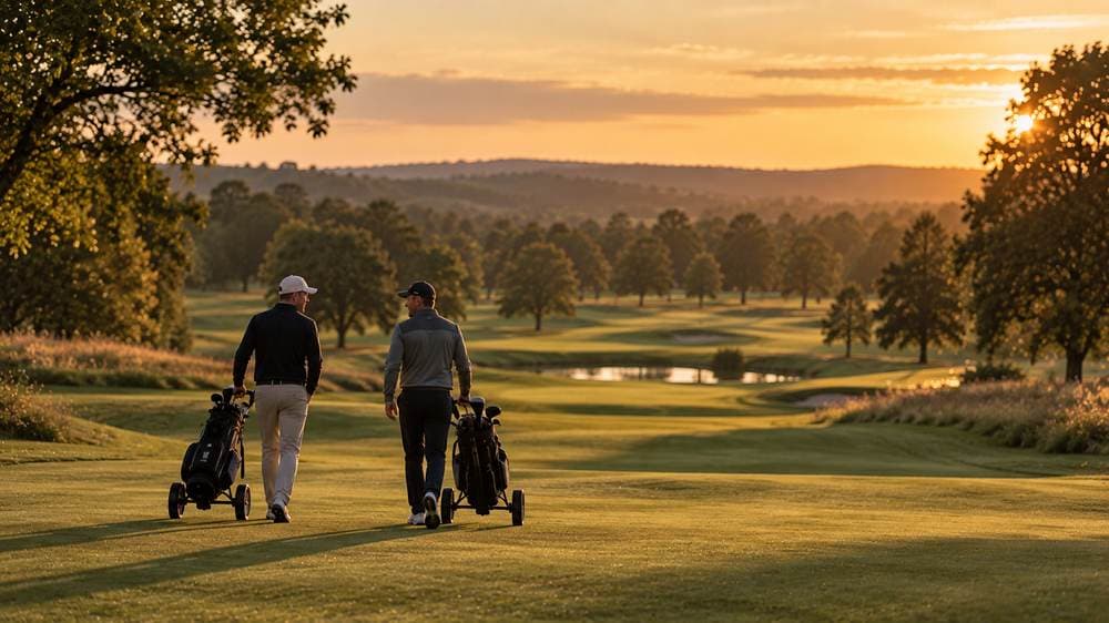 Golfer walking from tee to green (Bury Golf Club stand-in photograph; Link Golf venue photography pending)