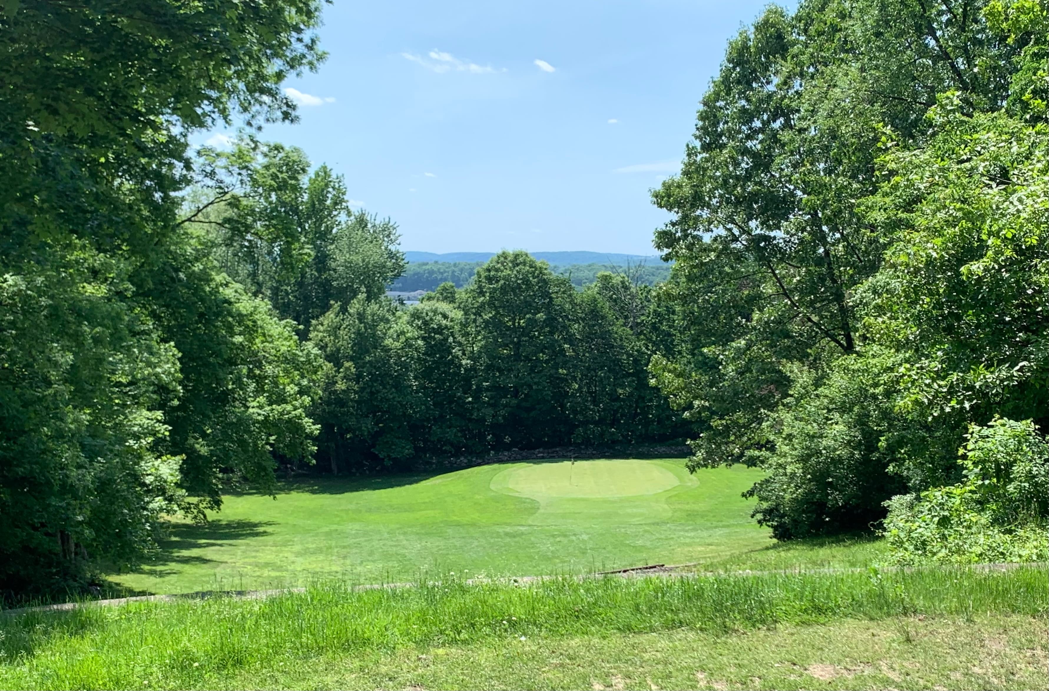 Golf course at golden hour